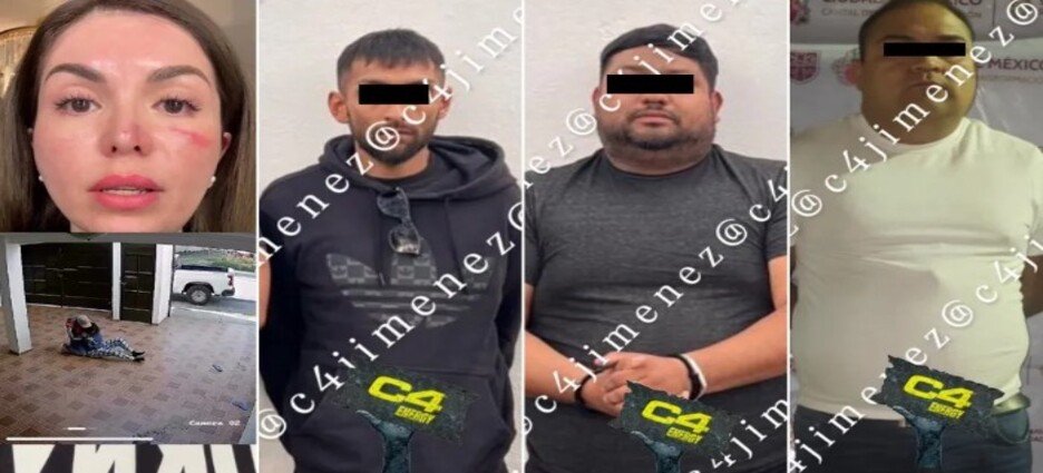 Detienen sujetos que agredieron y robaron casa de influencer Evelyn Villa en Toluca