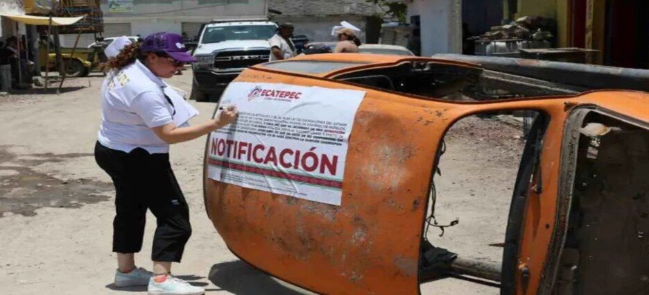 Darán 72 horas para retirar objetos que invaden la vía pública en Ecatepec