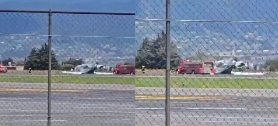 Se despista avión en el Aeropuerto de Toluca